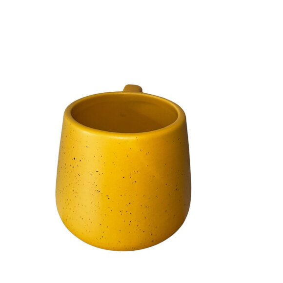 Ashland Summer Fair Yellow Speckled Ceramic Mug With Double Loop Handle - Picture 3 of 6